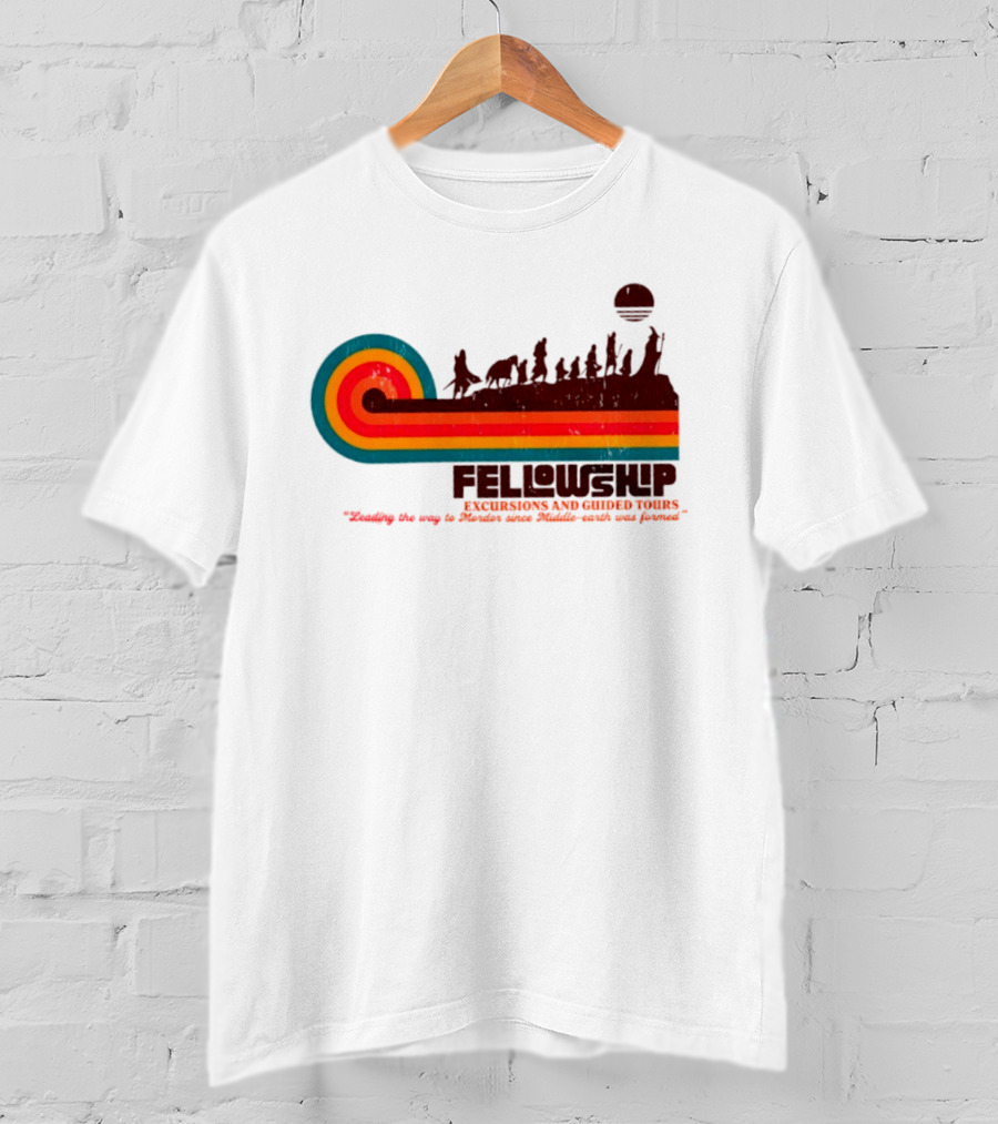 Fellowship Excursions And Guided Tours Leading The Way To Mordor T-Shirt