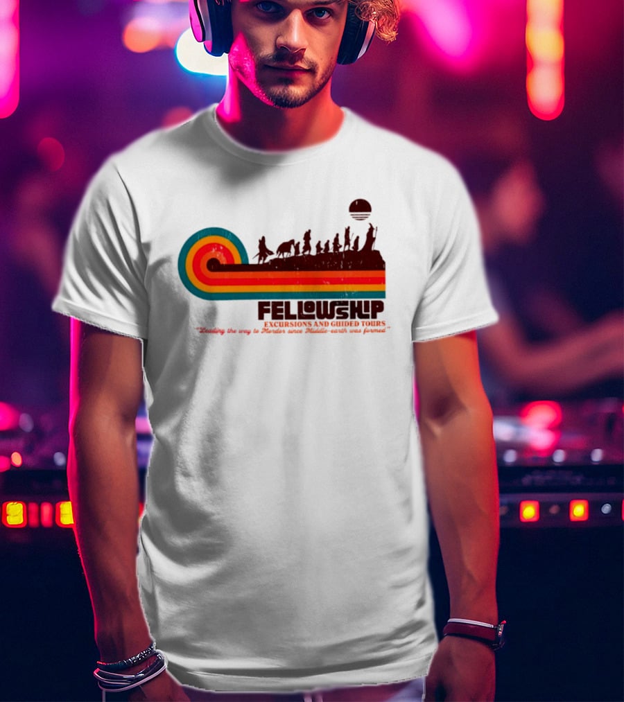 Fellowship Excursions And Guided Tours Leading The Way To Mordor T-Shirt