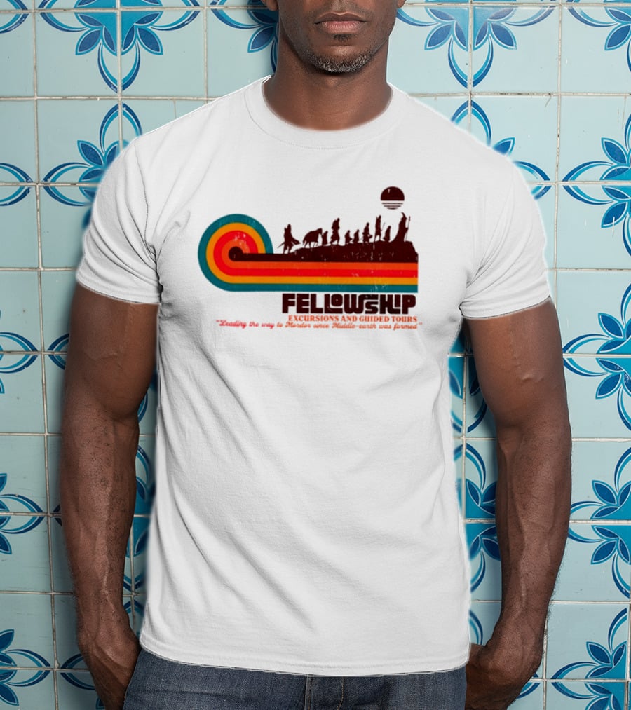 Fellowship Excursions And Guided Tours Leading The Way To Mordor T-Shirt