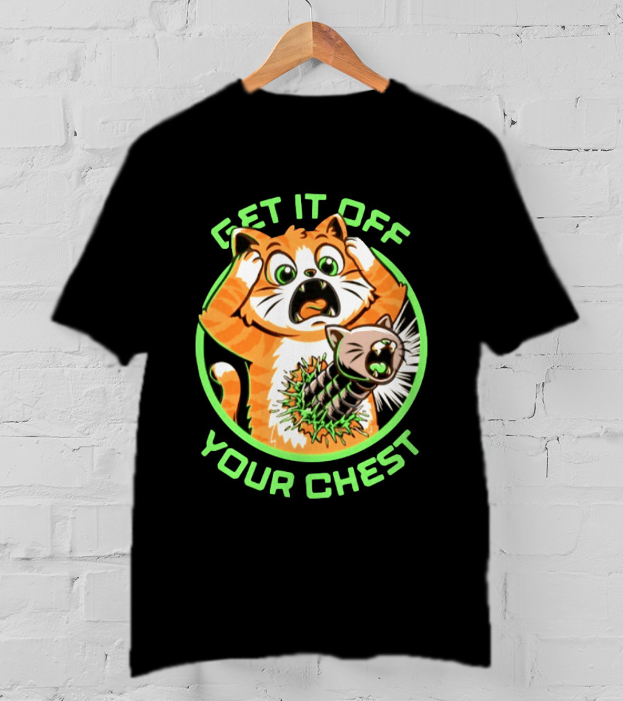 Get It Off Your Chest Alien Cat Mashup T-Shirt