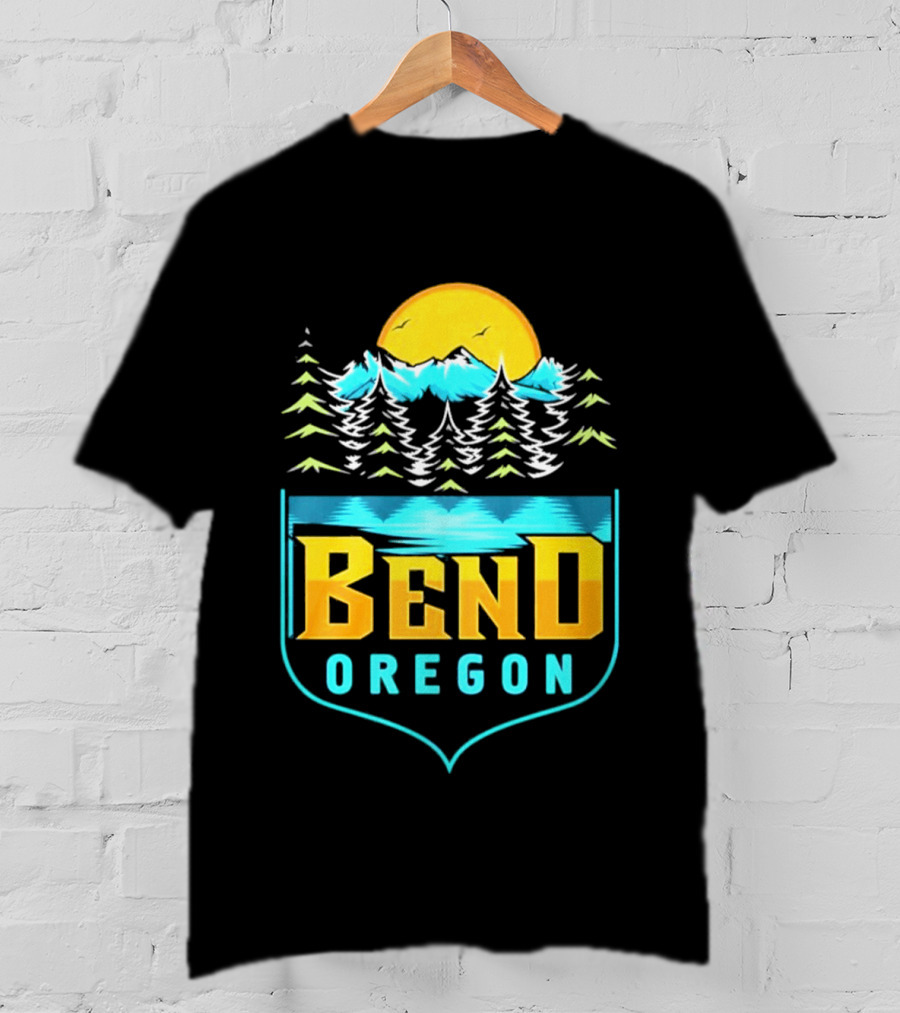 Bend Oregon Sunrise Mountains And Pines T-Shirt