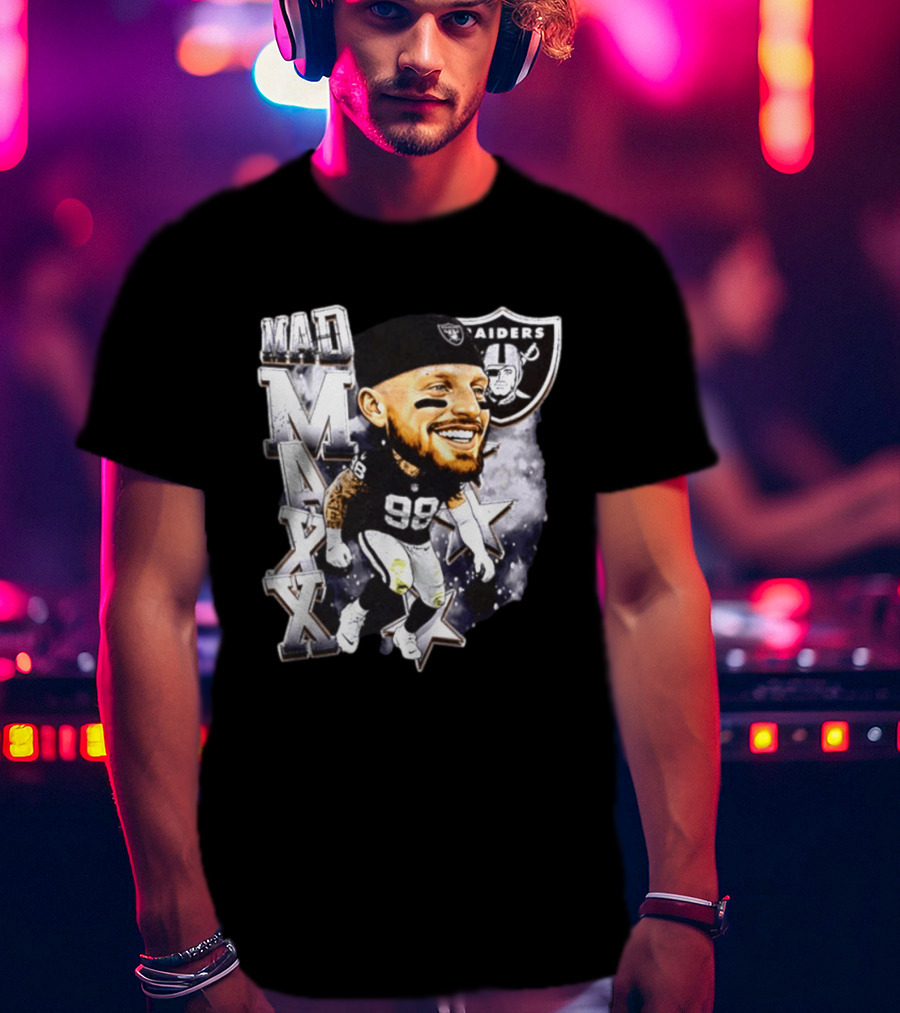 Mad Maxx 98 Raiders Football Player Swag Head T-Shirt