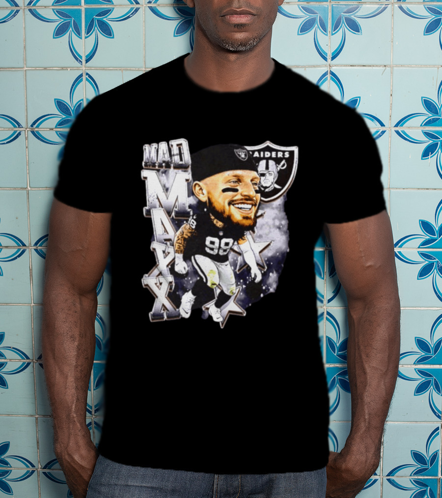 Mad Maxx 98 Raiders Football Player Swag Head T-Shirt