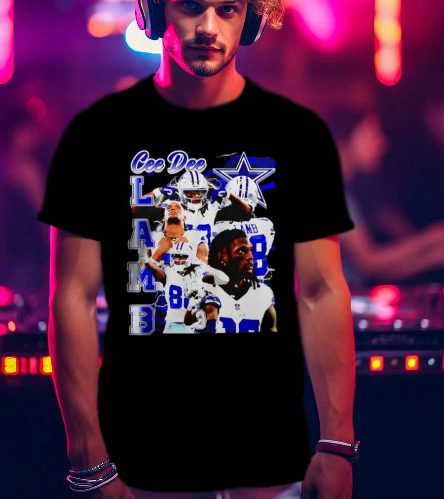CeeDee Lamb Dallas Cowboys Collage LAMB 88 T-Shirt