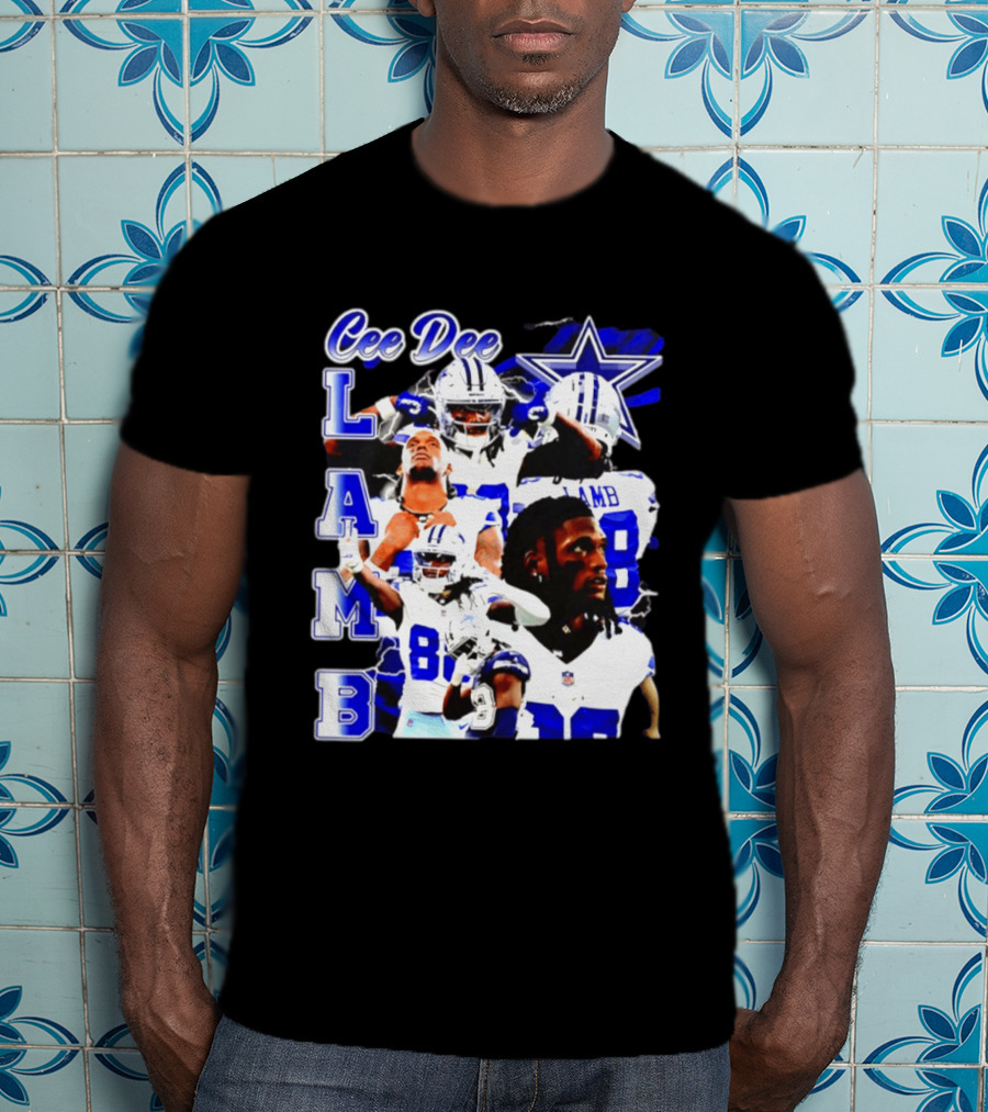 CeeDee Lamb Dallas Cowboys Collage LAMB 88 T-Shirt