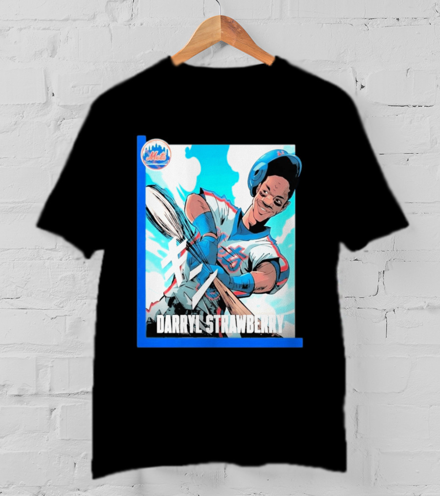 Darryl Strawberry NYC Mets Baseball Manga T-Shirt