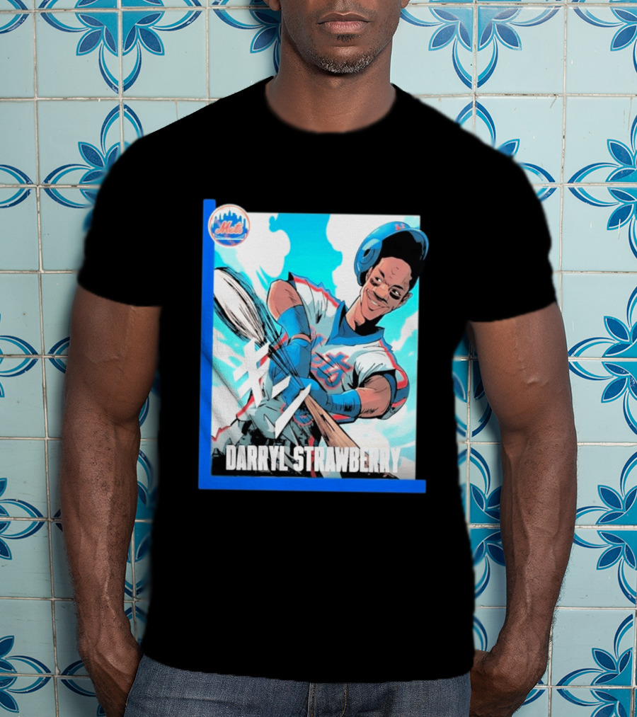 Darryl Strawberry NYC Mets Baseball Manga T-Shirt