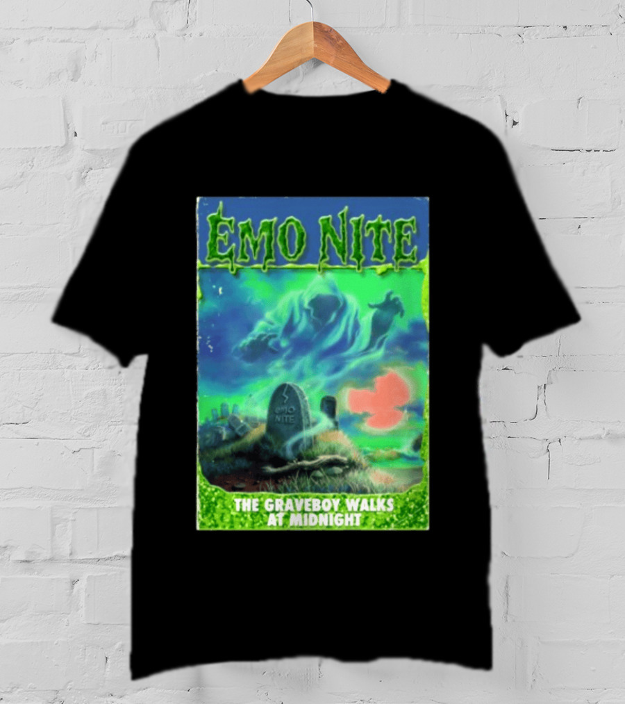 Emo Nite The Graveboy Walks At Midnight Goosebumps T-Shirt
