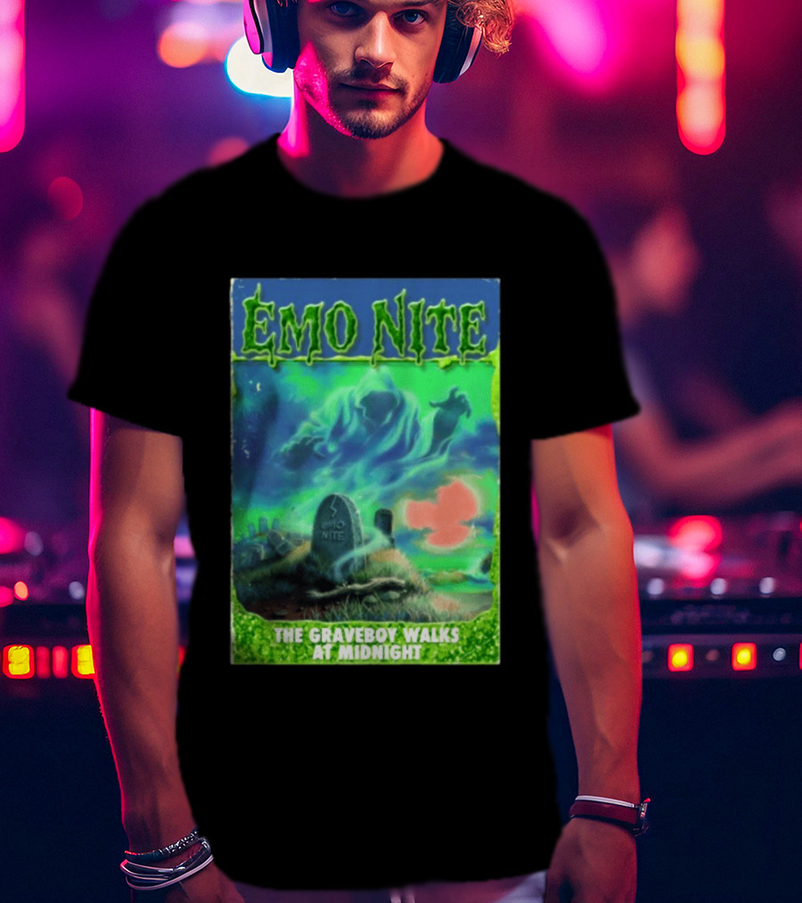 Emo Nite The Graveboy Walks At Midnight Goosebumps T-Shirt