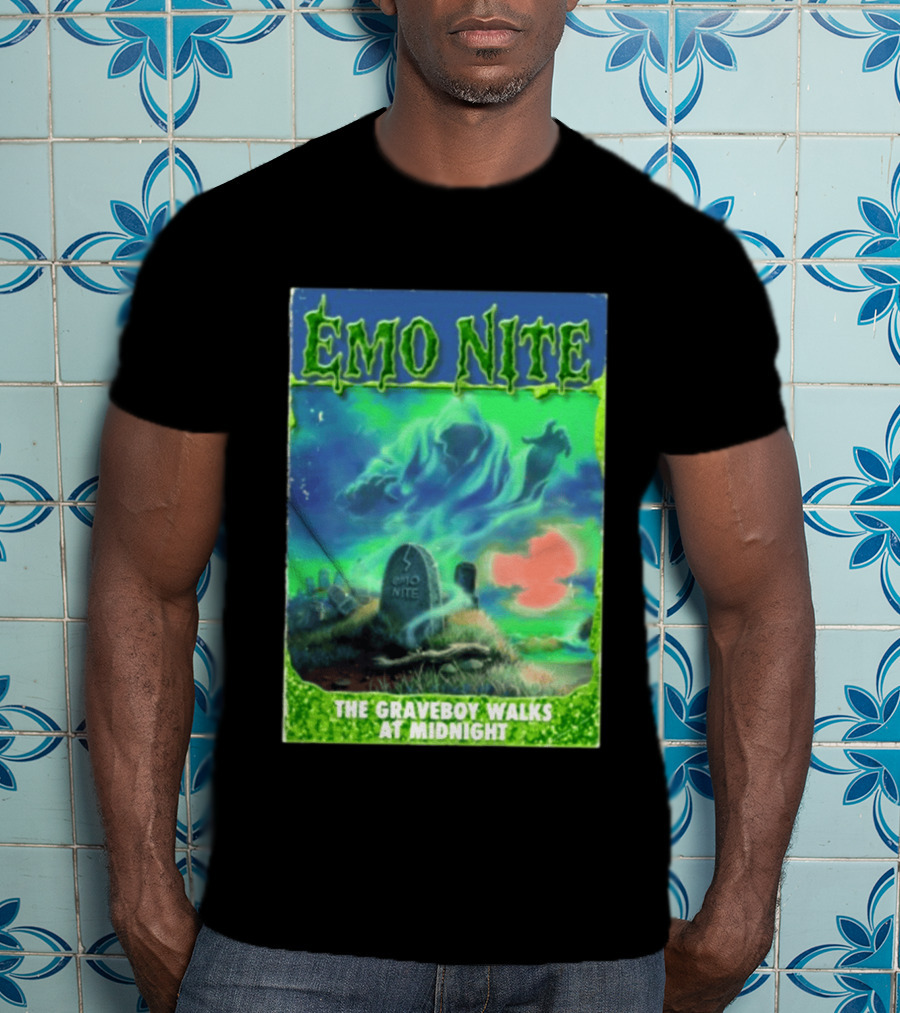 Emo Nite The Graveboy Walks At Midnight Goosebumps T-Shirt