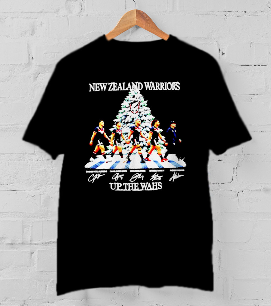 New Zealand Warriors Up The Wahs Christmas 2026 Players Abbey Road T-Shirt