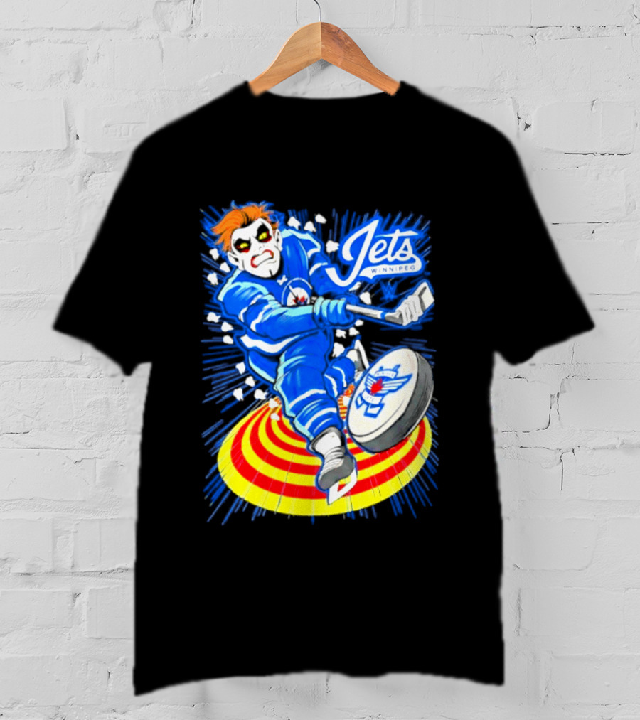 Winnipeg Jets Danhausen Winnipeghausen Hockey Collaboration T-Shirt