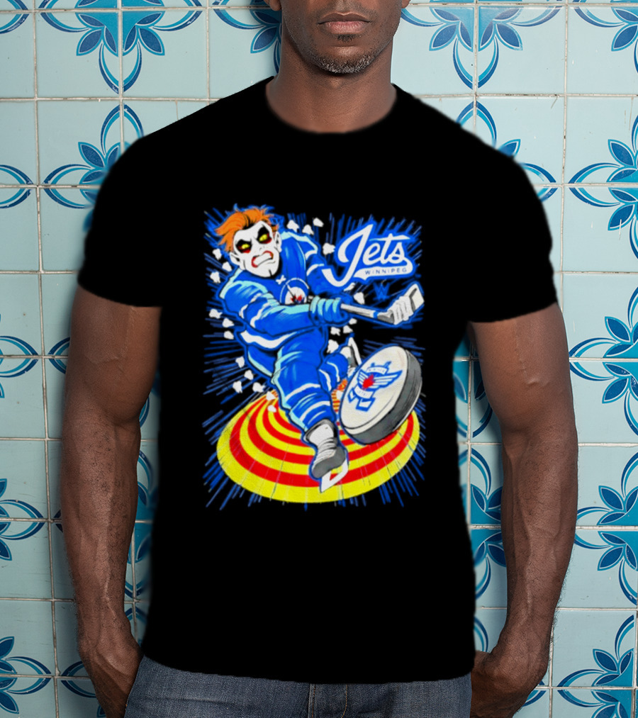 Winnipeg Jets Danhausen Winnipeghausen Hockey Collaboration T-Shirt