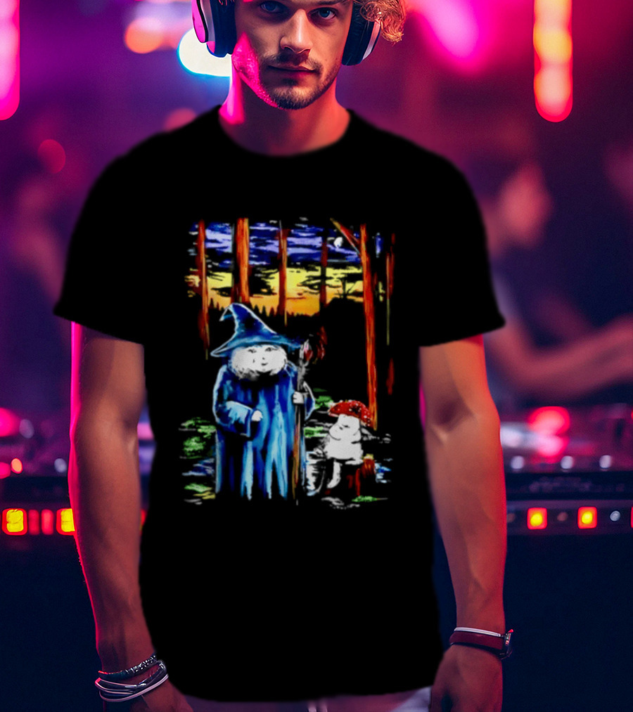 Witch Cat You Wanna Meet Up At The Bog Wizard And Mushroom T-Shirt