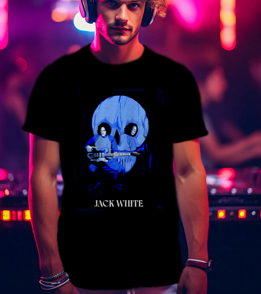 Jack White Cincinnati OH 2026 Event Live At Megacorp Pavilion September 18 Skull Guitarists T-Shirt