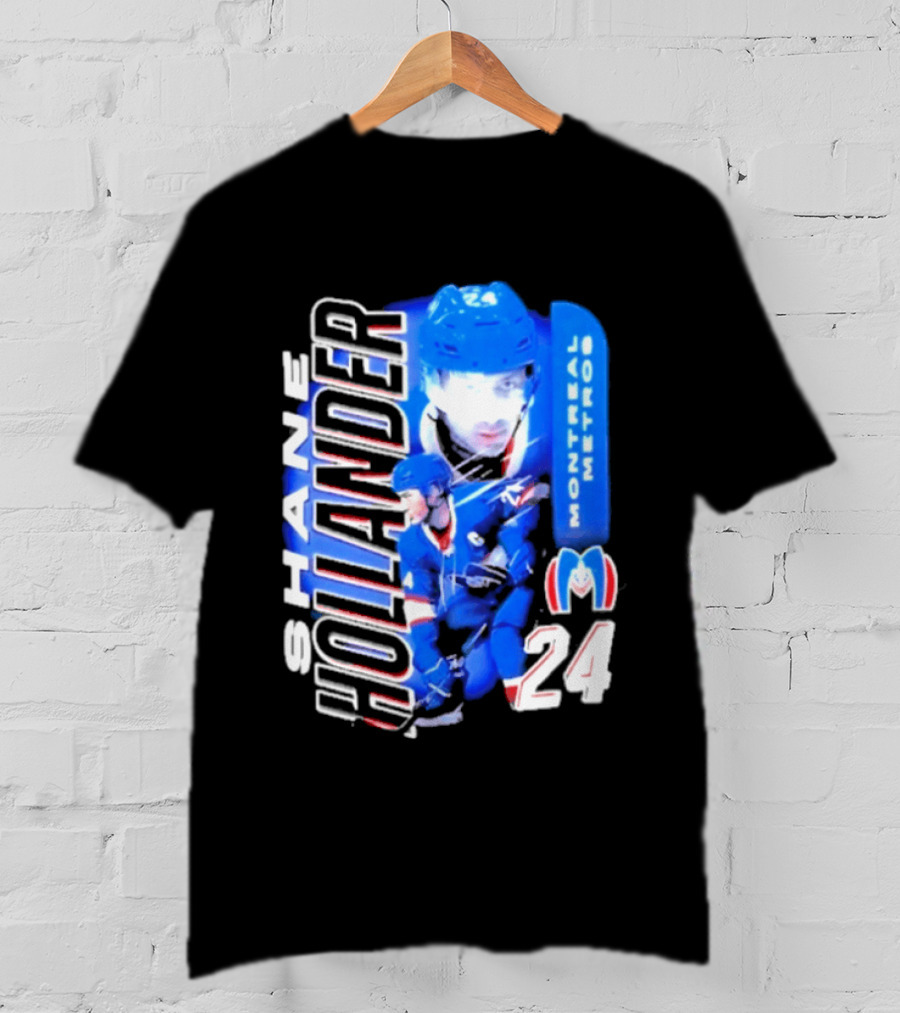 Shane Hollander 24 Montreal Metros Hockey Movie Rivalry T-Shirt