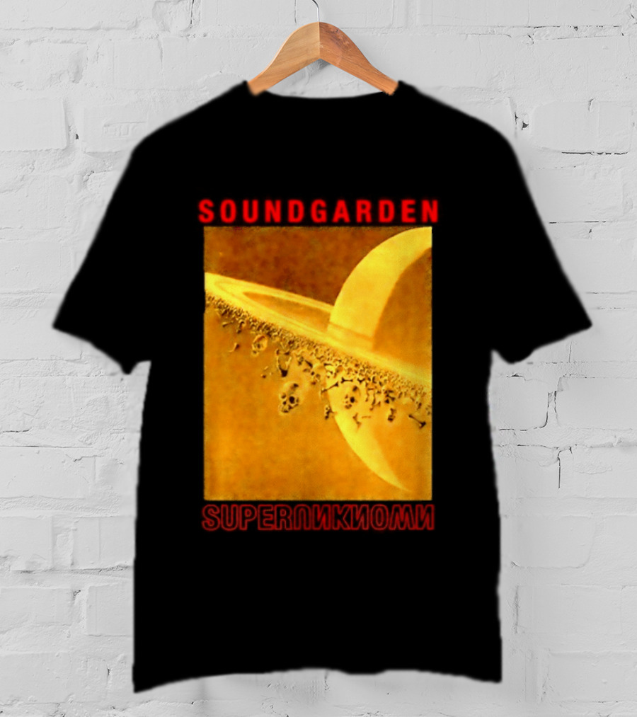 Soundgarden Superunknown Saturn Skulls Grunge Chris Cornell T-Shirt