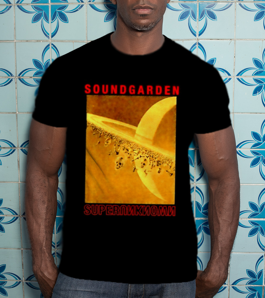Soundgarden Superunknown Saturn Skulls Grunge Chris Cornell T-Shirt