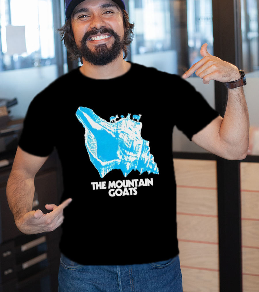 The Mountain Goats Indie Rock John Darnielle Blue Conch T-Shirt