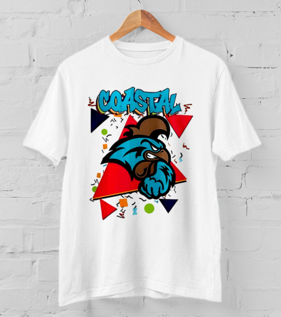 Coastal Carolina Chanticleers 90s NCAA Football 2026 Two Sided T-Shirt