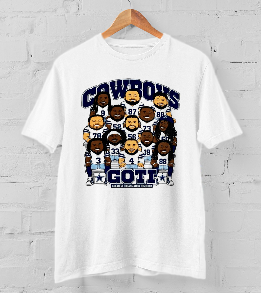 Cowboys GOTI Greatest Organization Together Football Team T-Shirt