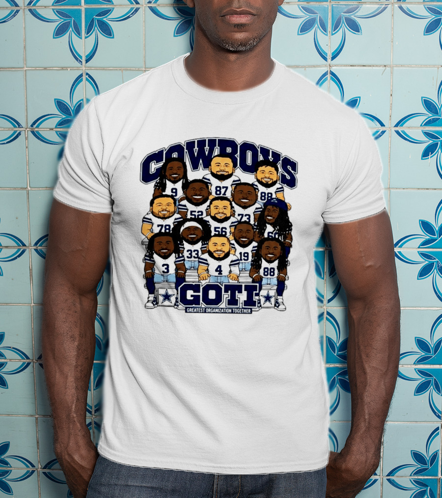 Cowboys GOTI Greatest Organization Together Football Team T-Shirt