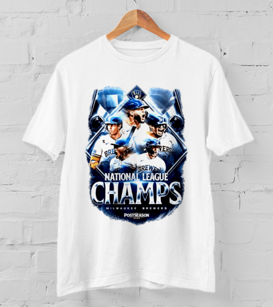 Milwaukee Brewers National League Champs 2026 Postseason T-Shirt