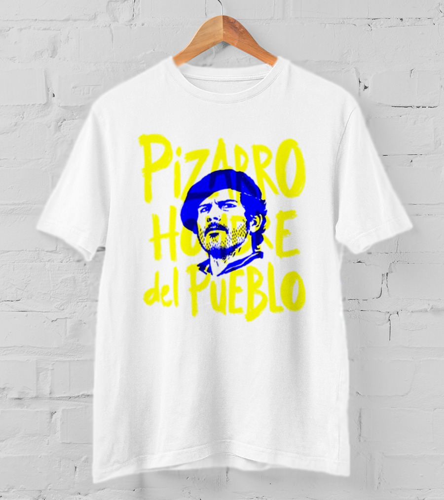 Pizarro Hombre Del Pueblo Latin American Yellow Blue T-Shirt