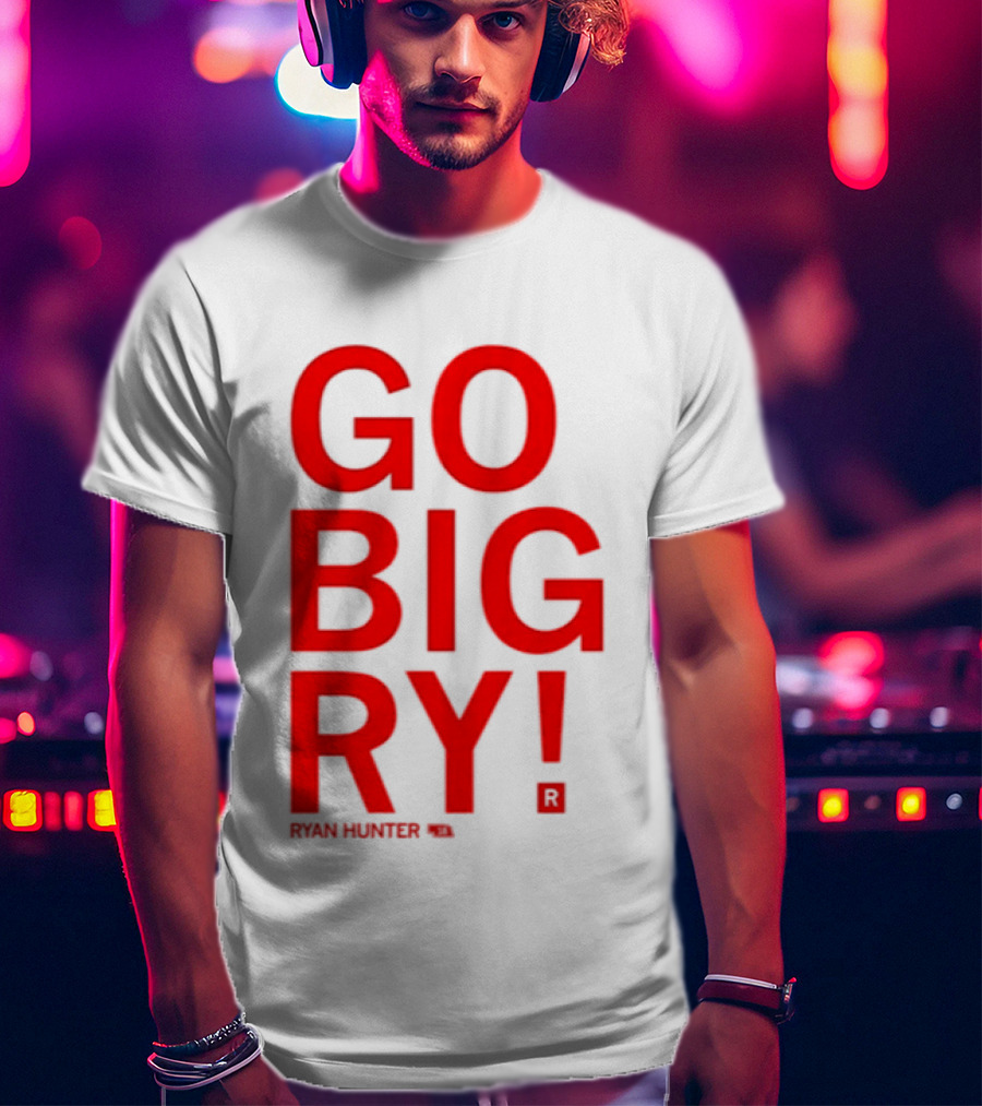 Ryan Hunter 18 Nebraska Huskers Volleyball NCAA Go Big Ry T-Shirt