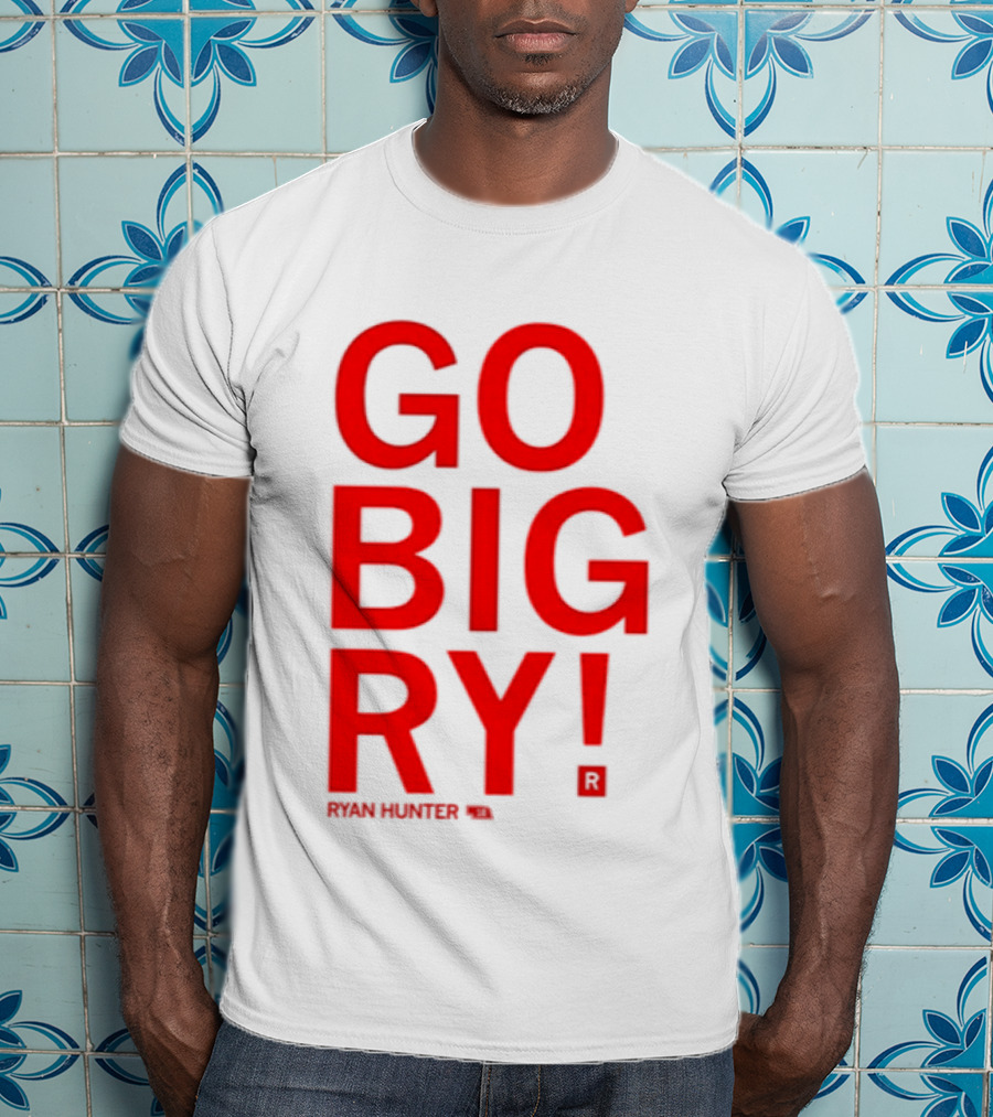 Ryan Hunter 18 Nebraska Huskers Volleyball NCAA Go Big Ry T-Shirt