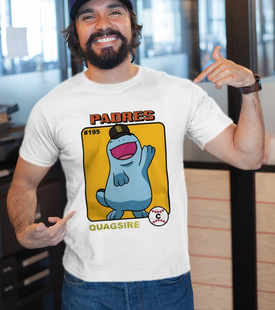 San Diego Padres Quagsire Pokemon Collaboration #195 T-Shirt
