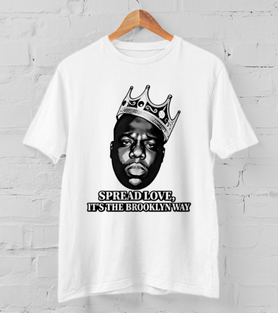 Jo Koy Biggie Spread Love It's The Brooklyn Way Crowned T-Shirt