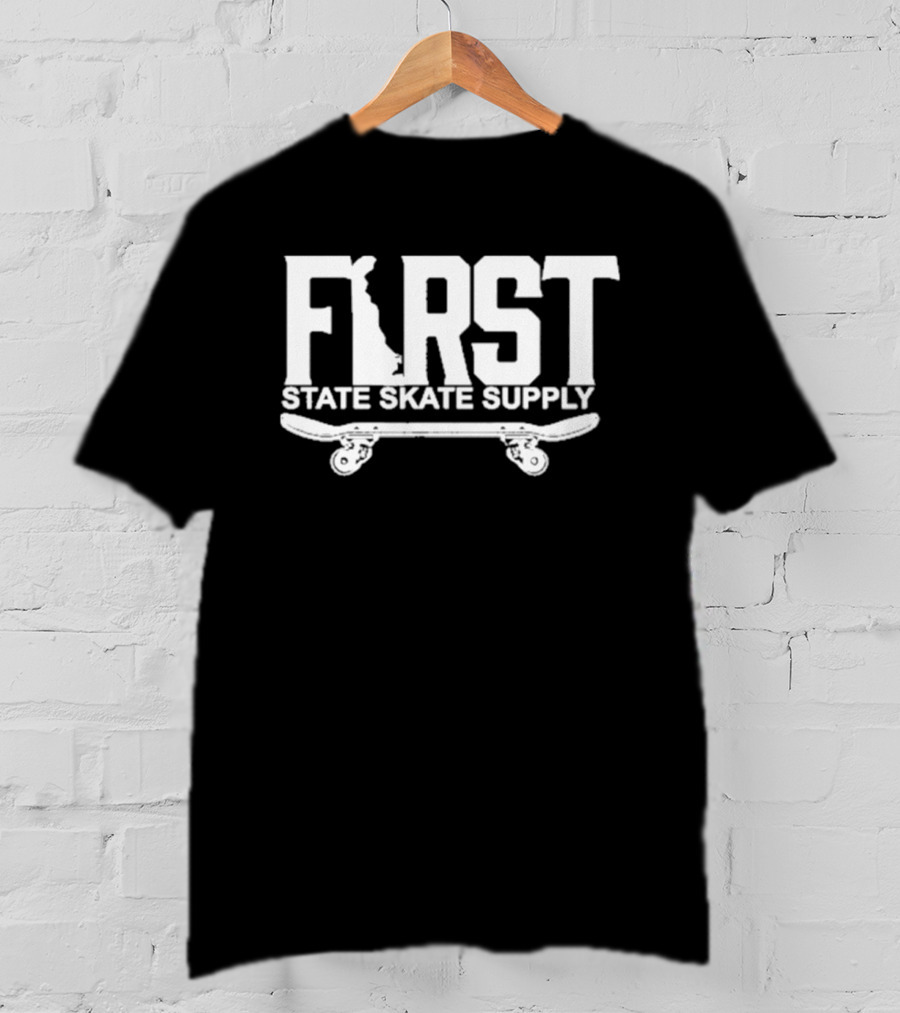 First State Skate Supply Delaware Skateboard T-Shirt