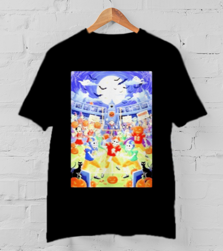 Halloween 2026 Skeleton Palloweet Football Spooky Game Party Pumpkin Night T-Shirt