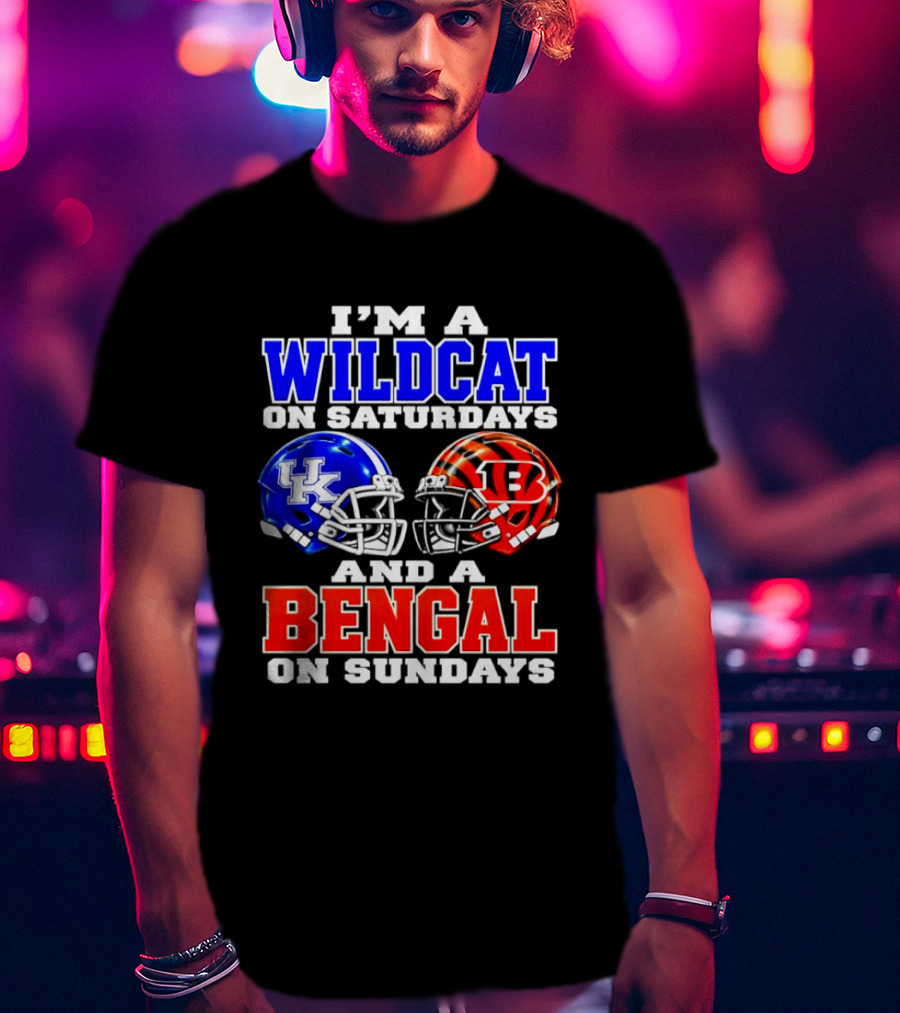 I'm A Kentucky Wildcat On Saturdays And A Bengal On Sundays T-Shirt