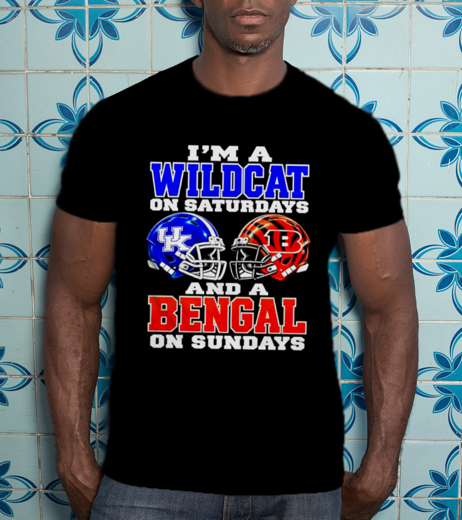 I'm A Kentucky Wildcat On Saturdays And A Bengal On Sundays T-Shirt