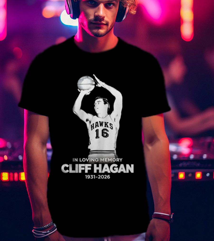 In Loving Memory Cliff Hagan 1931 2026 Basketball Legend T-Shirt