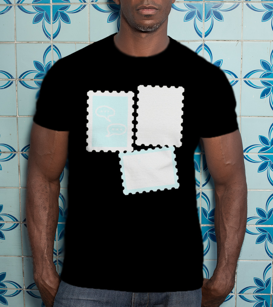 MassBQ Postage Stamps Speech Bubbles Collection T-Shirt