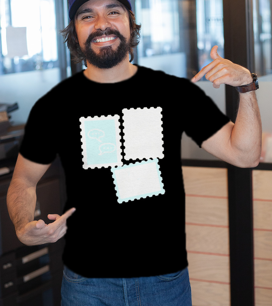 MassBQ Postage Stamps Speech Bubbles Collection T-Shirt