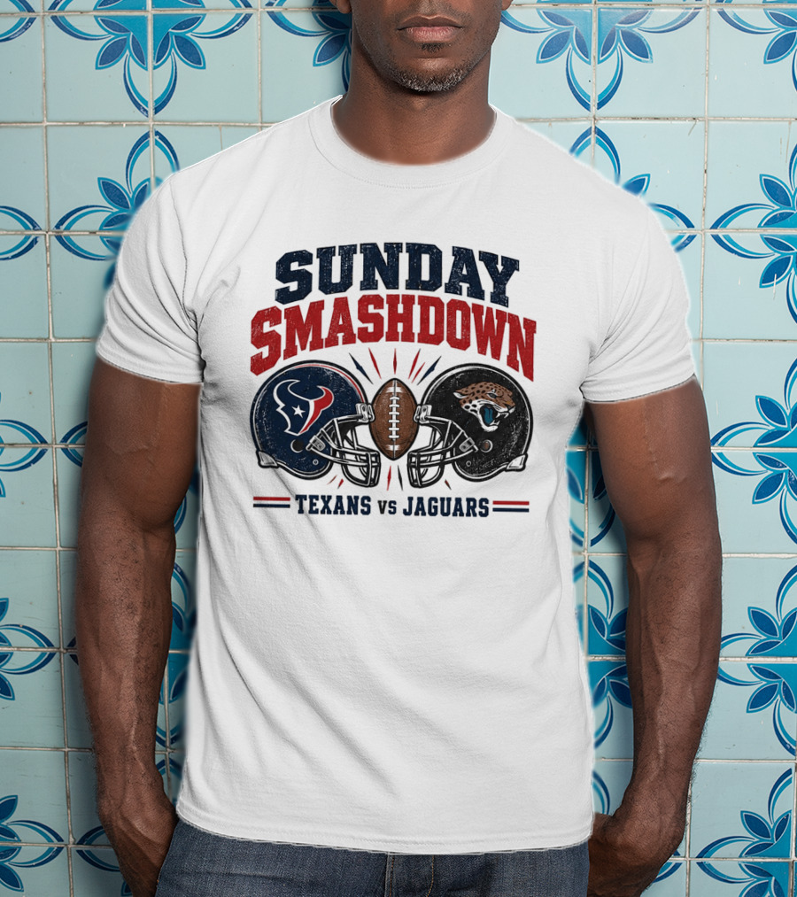 Sunday Smashdown 2026 Texans Vs Jaguars London Football Clash Week 6 T-Shirt