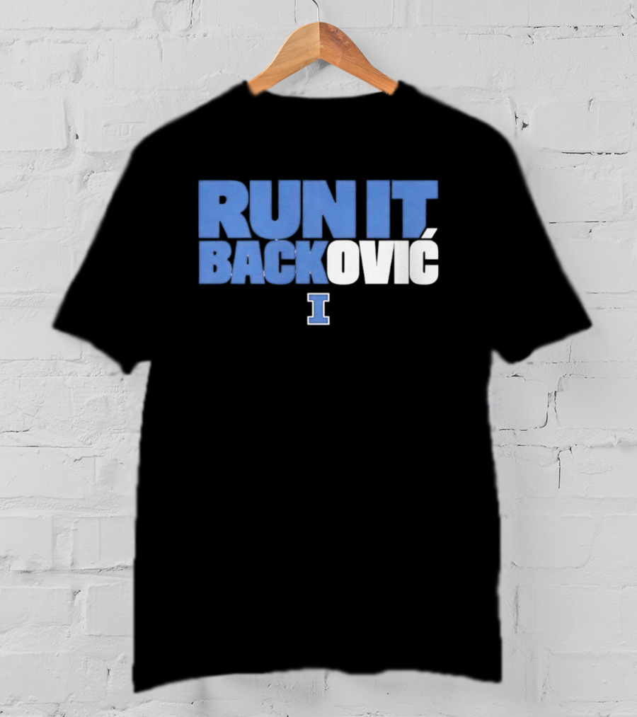 Andrej Stojakovic Illinois Fighting Illini Run It Backovic T-Shirt