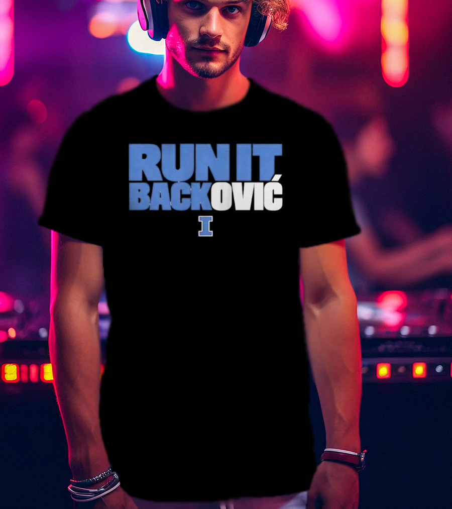 Andrej Stojakovic Illinois Fighting Illini Run It Backovic T-Shirt