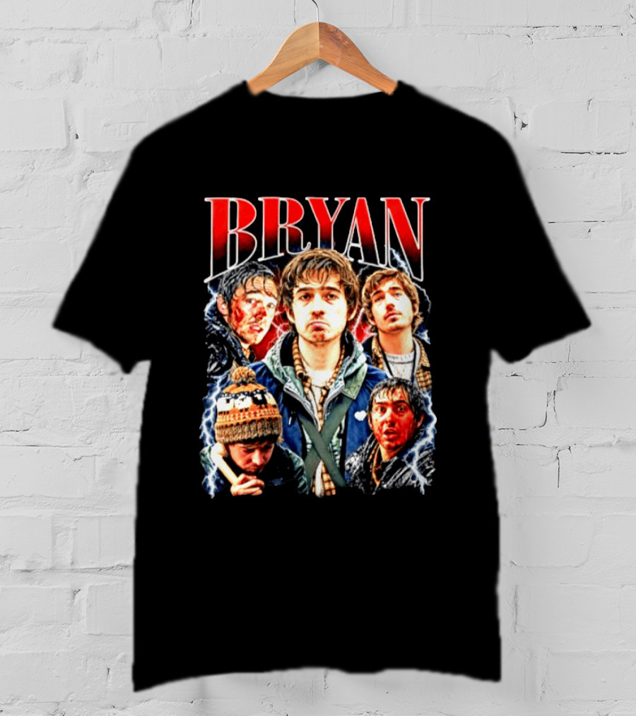 Bryan Actor Collage With Dramatic Expressions And Intense Scenes T-Shirt