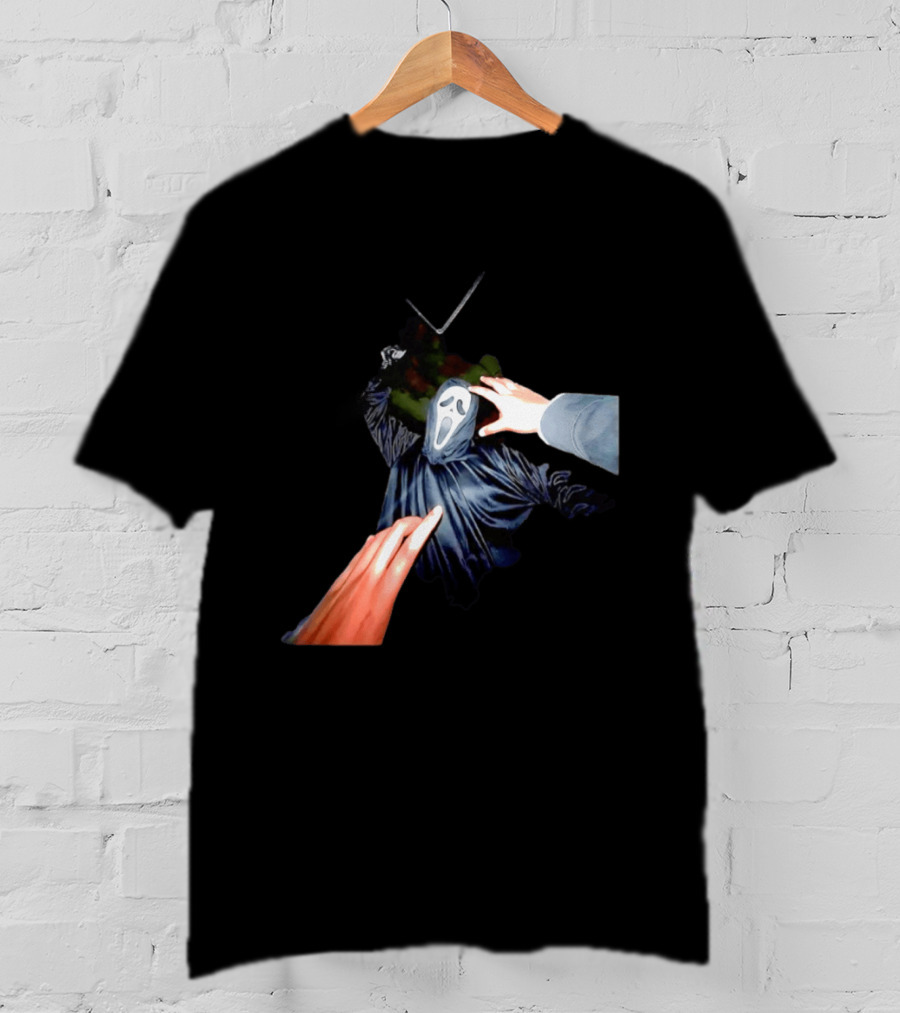 Ghostface Scream Horror Movie First Person Knife Encounter Halloween T-Shirt