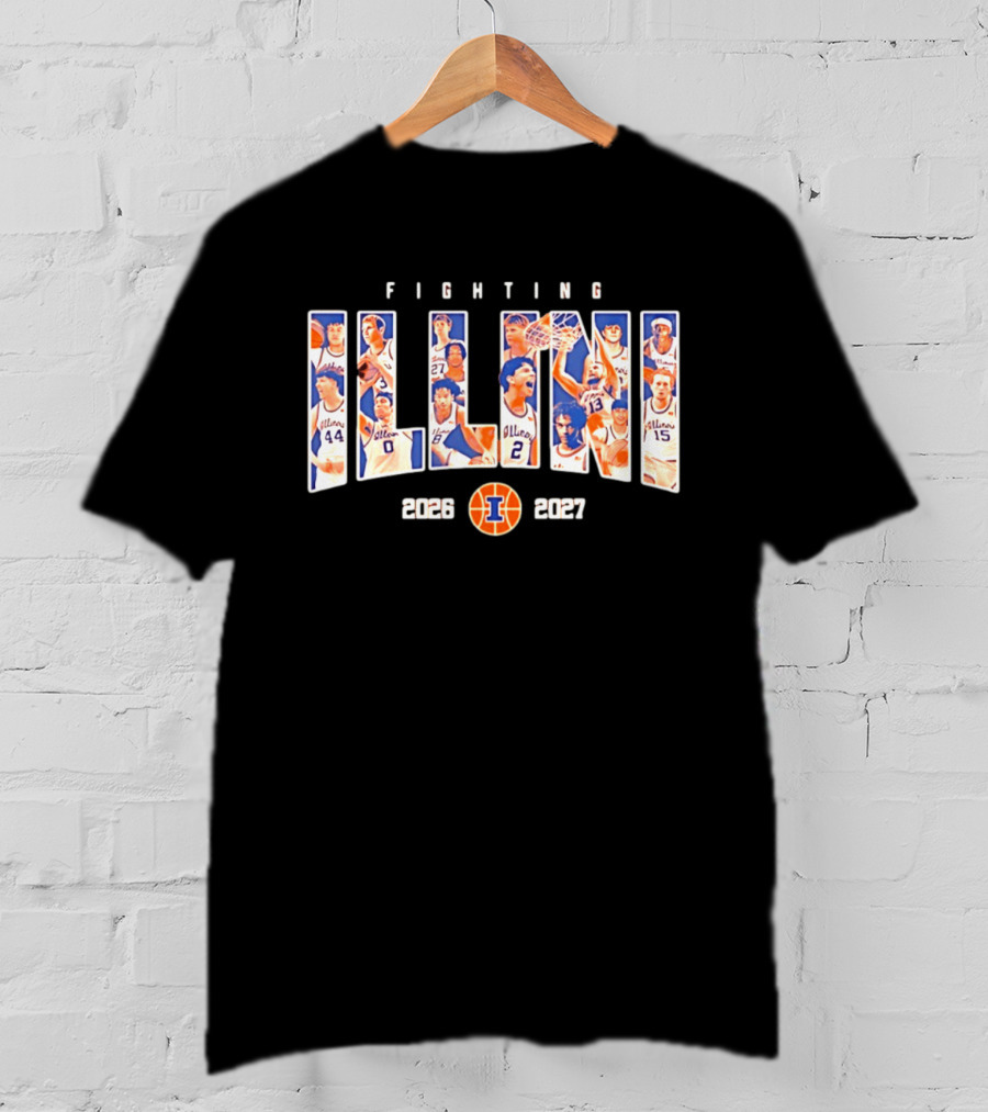 Illinois Fighting Illini Basketball 2026 2027 Roster NIL T-Shirt