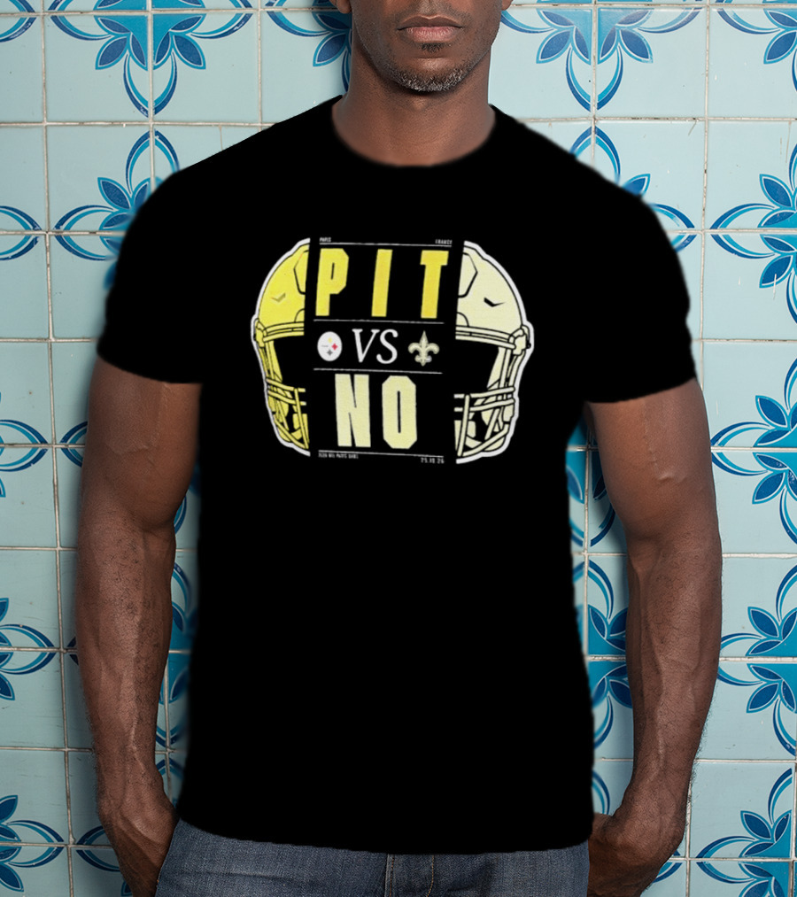 Pittsburgh Vs New Orleans International City Games 2026 Matchup Saints Vs Steelers T-Shirt