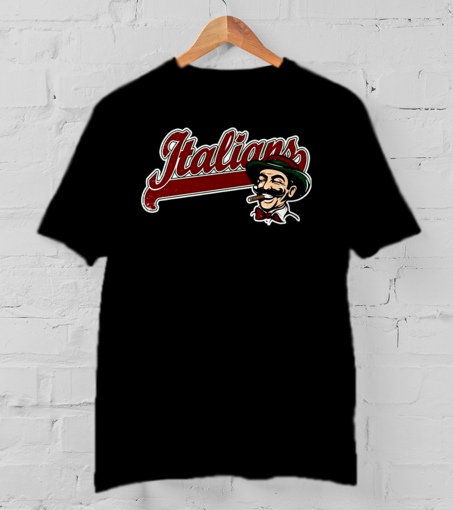 Italians Baseball Cigar Gentleman T-Shirt