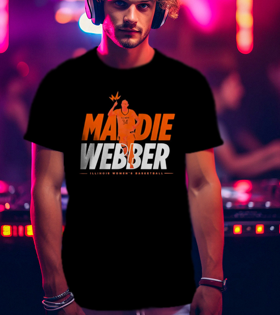 Maddie Webber Illinois Women's Basketball Fighting Illini T-Shirt