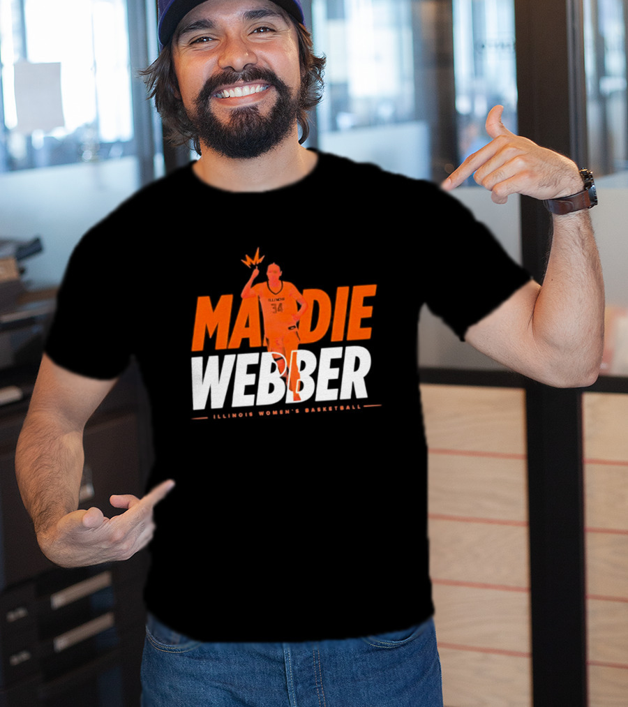 Maddie Webber Illinois Women's Basketball Fighting Illini T-Shirt
