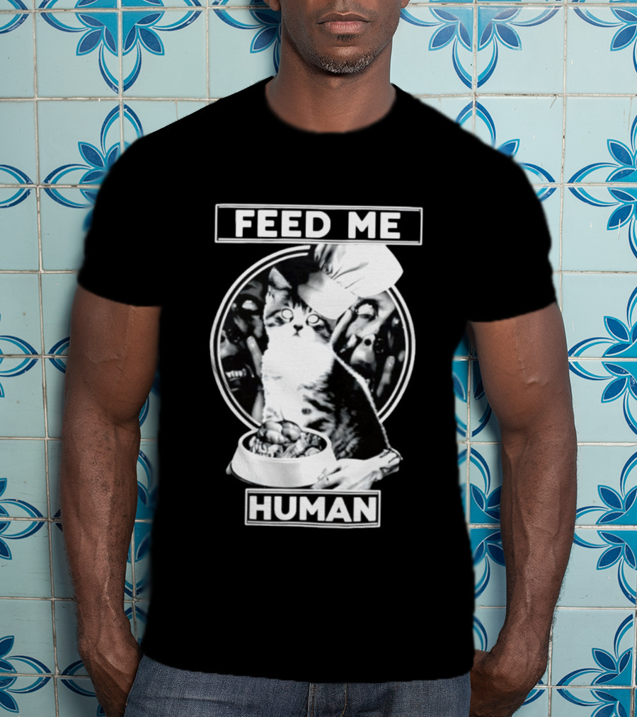 Feed Me Human Cat Chef Skarewear T-Shirt